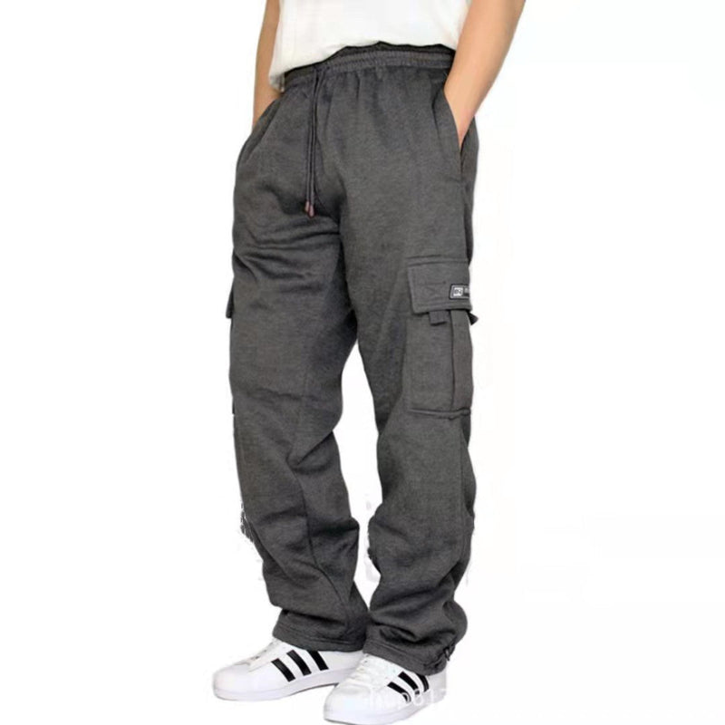Men Stretch Elastic Waist Jogger Sports Pants