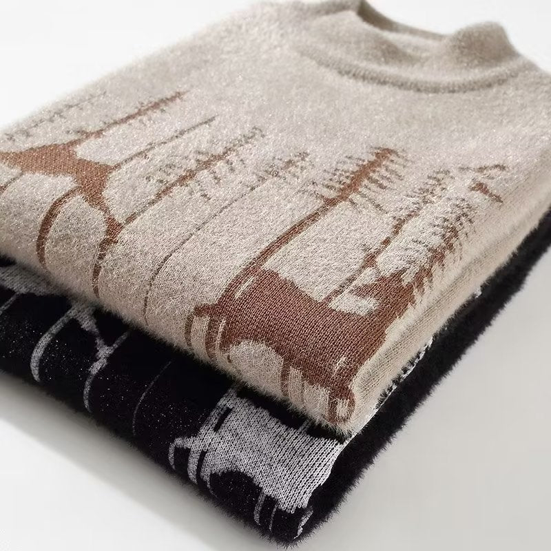 Autumn And Winter Half Turtleneck Sweater