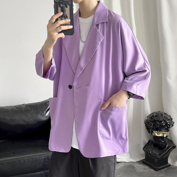 Leisure Fashion Loose Three-quarter Sleeve Suit Jacket