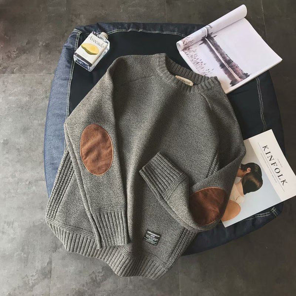 Slim Men's Knit Bottoming sweatshirt