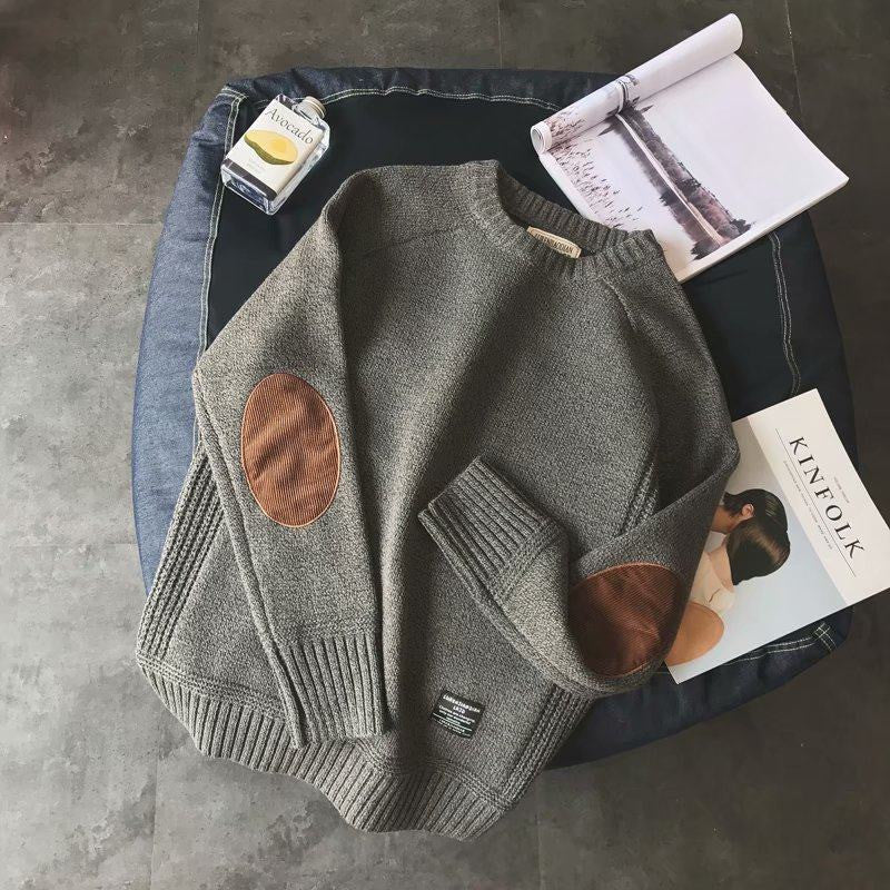 Slim Men's Knit Bottoming sweatshirt