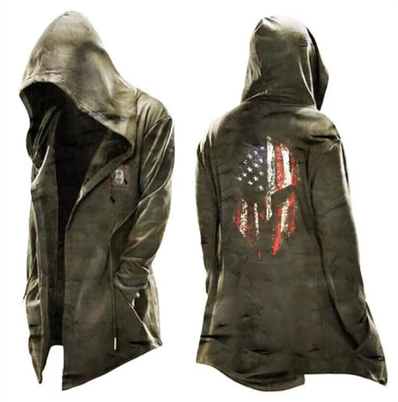 Men's Casual Hooded cloak
