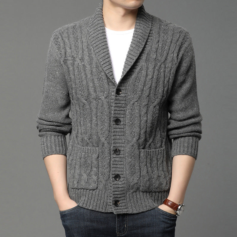 Autumn And Winter Men's Knitted Jackets