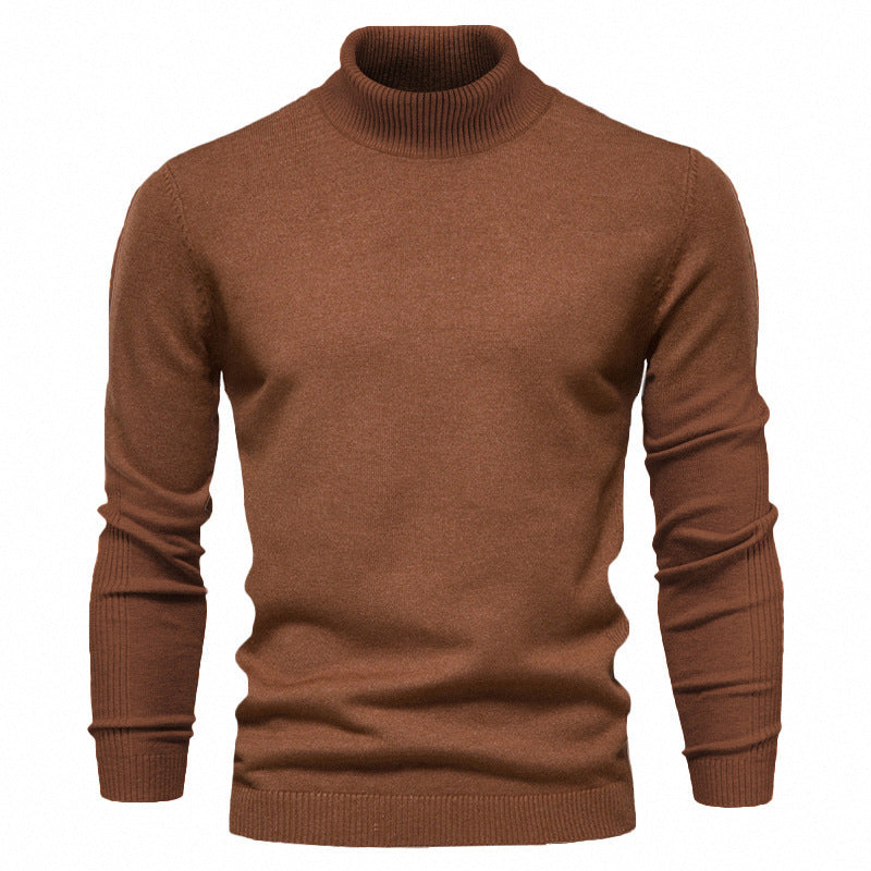 Men's Solid Color Pullover Sweater