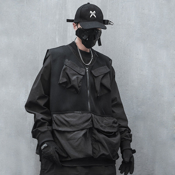 Men's Loose Casual Stitching Tooling Vest