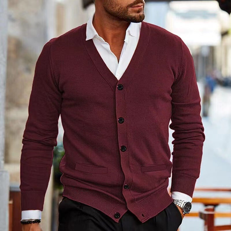 Men's  Autumn And Winter Sweater Coat