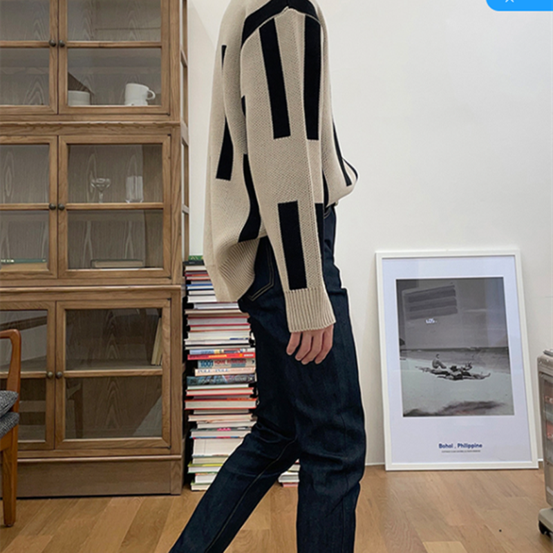 Retro Japanese Lazy Men's Sweater Casual