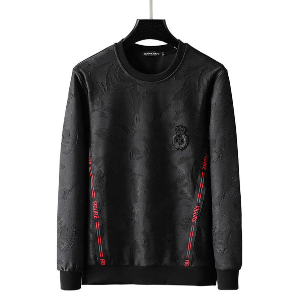 Round Neck Long-sleeved Sweater Men's