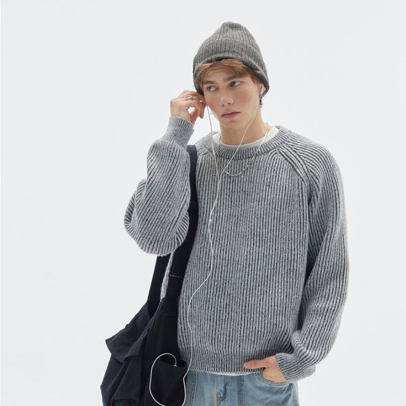 Retro Brocade Sweater Men