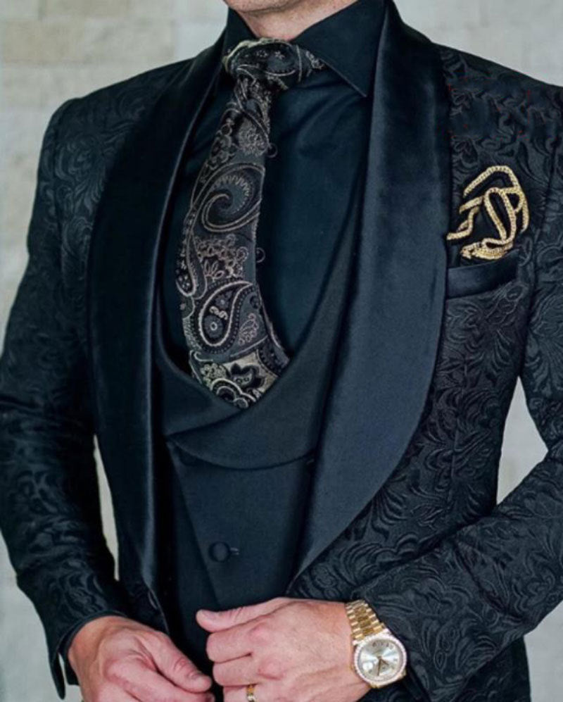 Men's Three-piece Slim-fit Business Suit