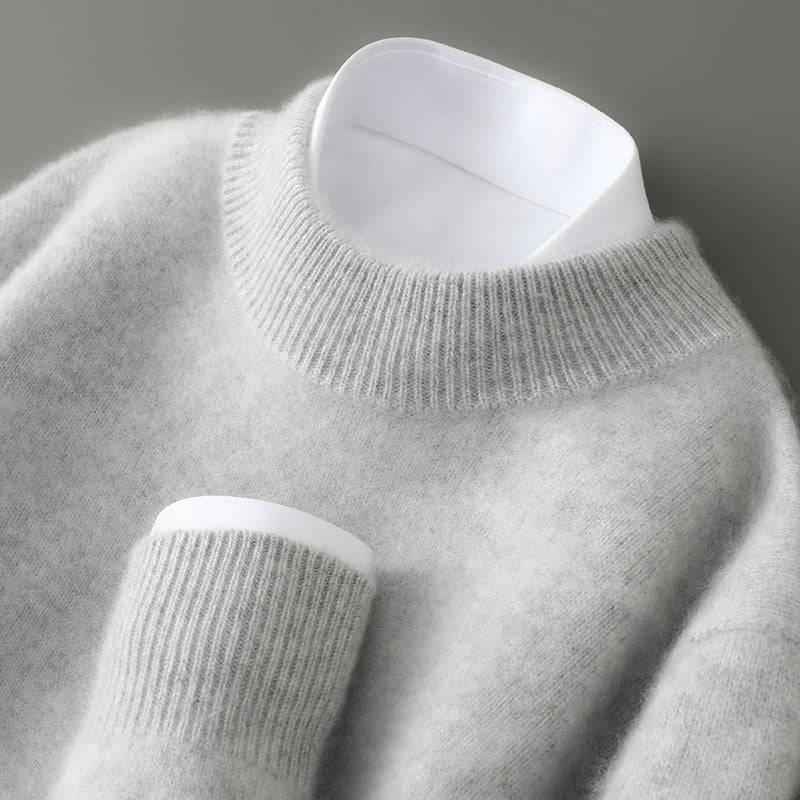 Men's Half-high Collar Thickened Loose Pullover sweater